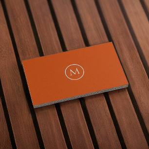 Monograma Qr Code Cartão de visita