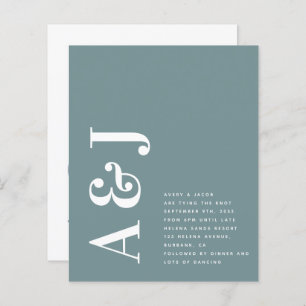 Monograma QR Código de Orçamento Convite de Casame