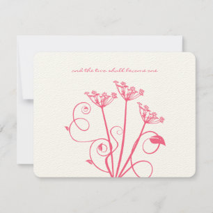 Monograma Religioso Pink Wildflower RSVP