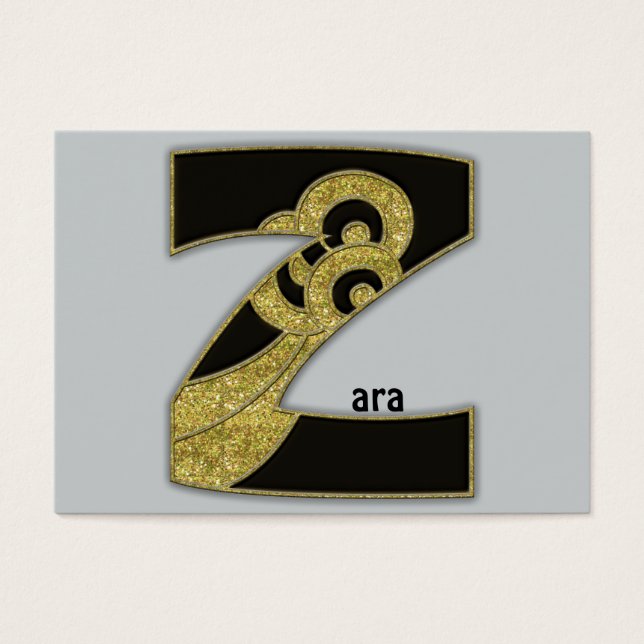 monograma retrô - Z (Frente)