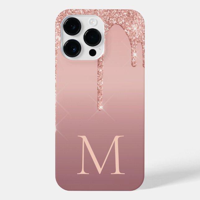 Monograma - Rosa Blush - capas de iphone Leve (Verso)