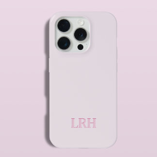 Monograma Rosa Inicial Minimalista Moderna