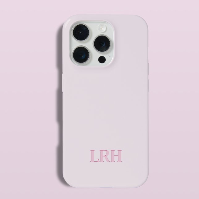 Monograma Rosa Inicial Minimalista Moderna (Criador carregado)