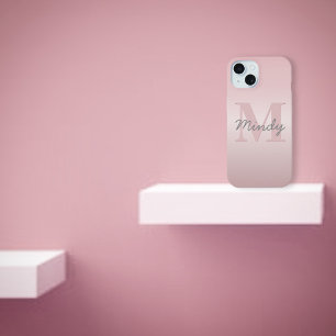 Monograma Rosa Personalizável e Script de Nome