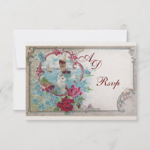 MONOGRAMA RSVP do CASAMENTO de ROMANTICA, ouro