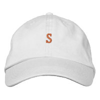 Monograma "S" Bonés de chapéus personalizados inic