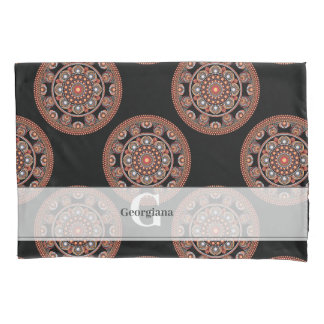 Monograma Safari Sunset Bohemian Bolinhas Mandala