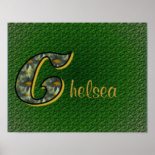 Monograma Seu Nome Poster Inicial De Disias C