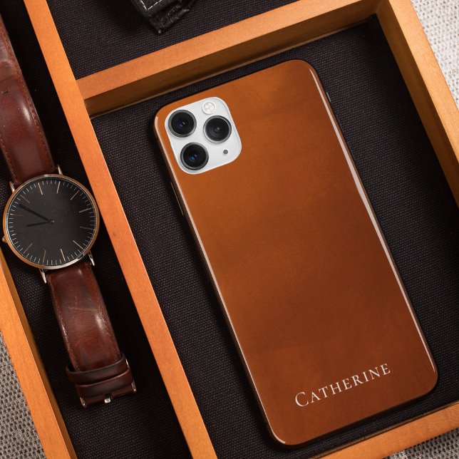 Monograma Simples Boêmiano de Laranja Queimado Rus (Criador carregado)