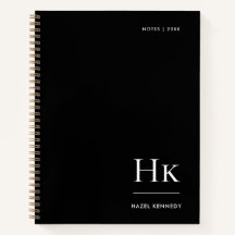 Monograma Simples Elegante Nome Personalizado Pret