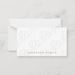 Monograma Simples, Modelo Minimalista