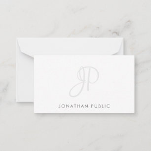 Monograma Simples Modelo Minimalista