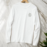Monograma Simples Moderno Melhor Tipografia do Pai<br><div class="desc">Monogramas de letras simples modernos na frente e na nuca.</div>