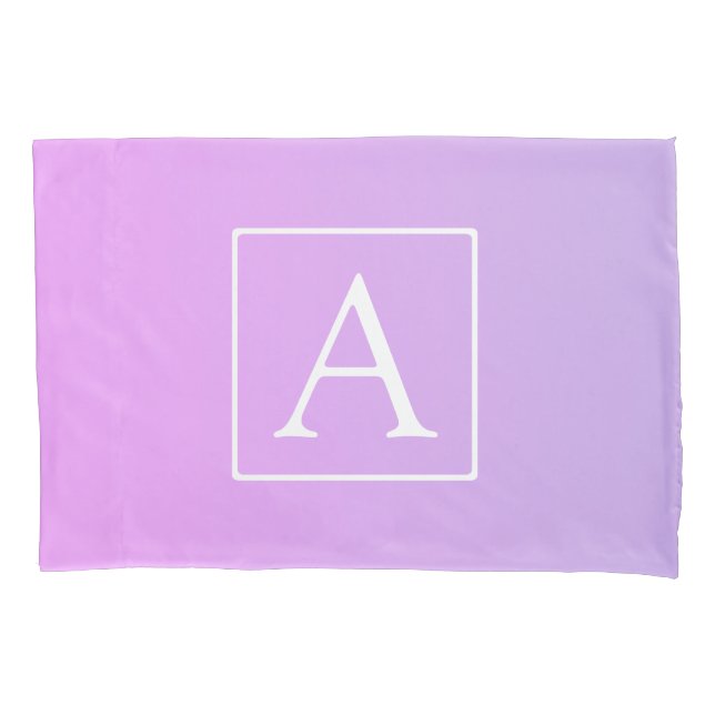 Monograma Simples | Ombre Rosa/Roxo Sutil (Frente)