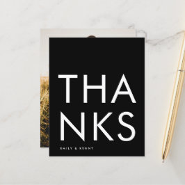 Monograma ultra moderno e grande obrigado