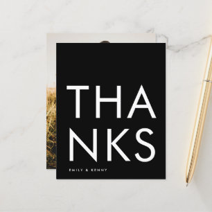 Monograma ultra moderno e grande obrigado