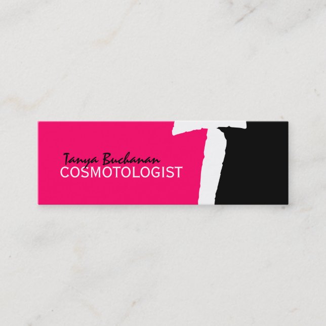 Monograma único: Mini Cartões de visitas (Frente)