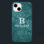 Monograma Verde Damask Floral Personalizado<br><div class="desc">A capas de iphone de nome personalizado floral personalizado com Damasco verde monograma apresenta uma cor damasco floral verde com um monograma e um nome personalizado. Personalizar editando o texto na caixa de texto ou excluir sem texto. Projetado pelo Evco Studio www.zazzle.com/store/evcostudio</div>