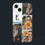 Monograma Vintage Foto Chic White<br><div class="desc">O caso minimalista apresenta um monograma na fonte vintage.</div>