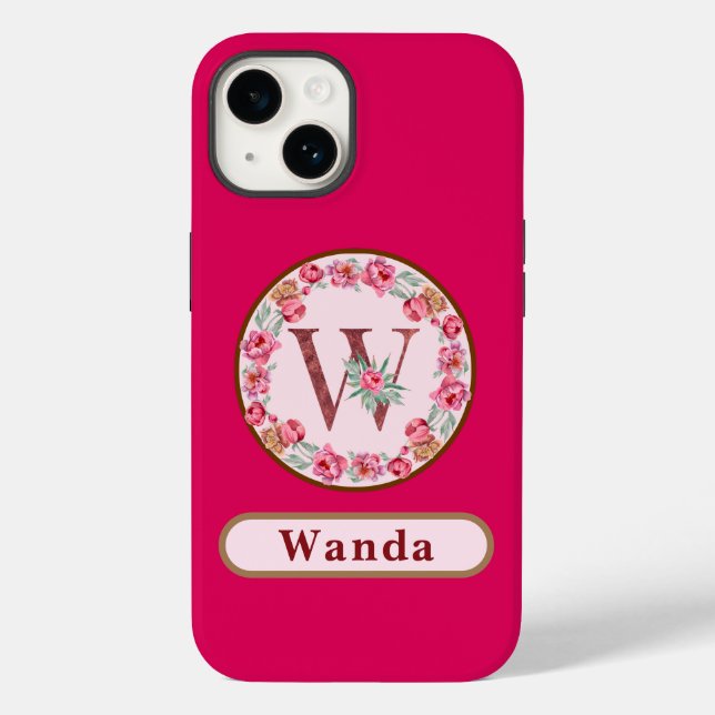 Monograma W capas de iphone personalizada plural d (Verso)