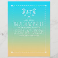 Monograma Wreath Beach Ombre Divisor