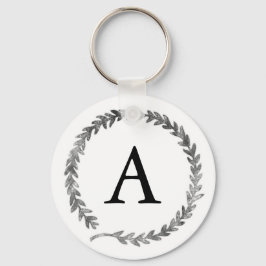 Monograma Wreath Chaveiro