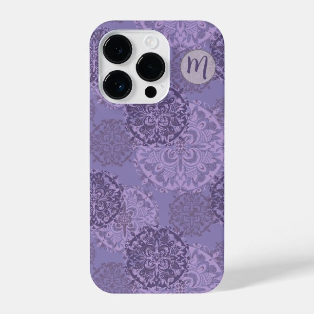Monogramas Boho Purple Mandalas (Verso)