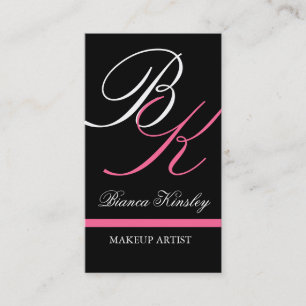 Monogramas Cartões de visitas Maquiagem Artista R