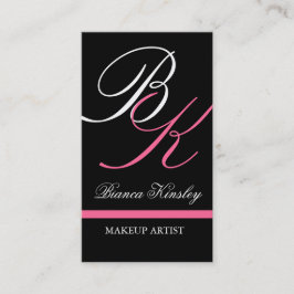 Monogramas Cartões de visitas Maquiagem Artista Ro