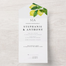 Monogramas Lemon Branch Greenery Casamento