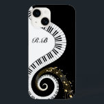 Monogramas Piano Keys e Musical Notes Galaxy 3<br><div class="desc">Design musical incomum com chaves de piano girando em forma de monograma com notas musicais douradas que fluem do centro das teclas. Essa design poderia fazer o presente perfeito para o amante do piano e está disponível em uma coleção de presentes e produtos de papel. Basta mudar as letras para...</div>