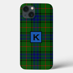 Monogrammed Lauder Clan Tartan Plaid iPhone X Case