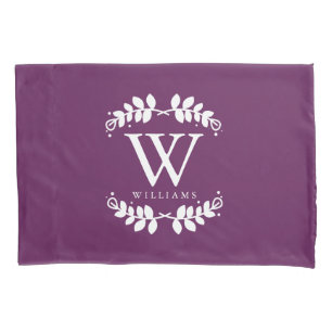 Monogrammed roxo da beringela