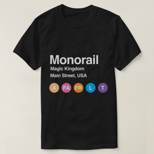 Monorail Subway Classic T-Shirt (Frente do Design)