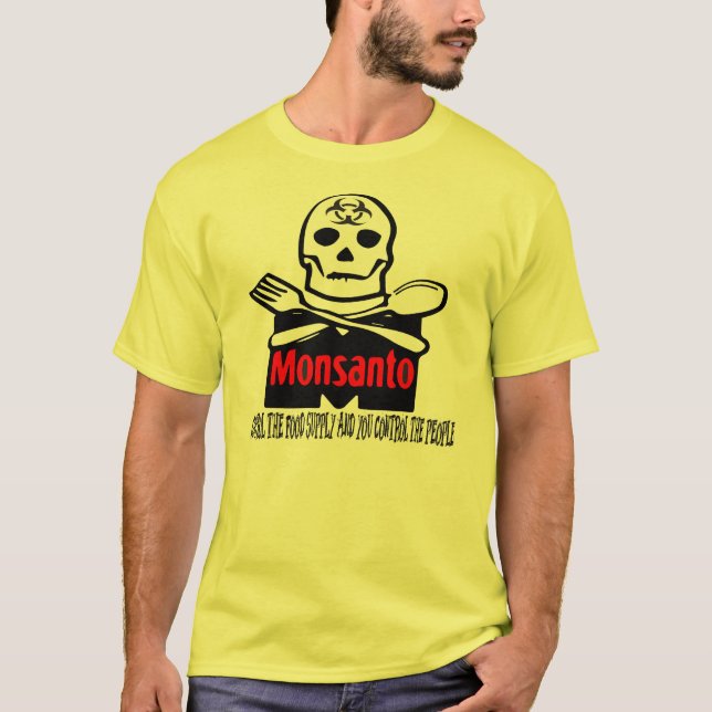Monsanto - controle o t-shirt da cadeia alimentar (Frente)