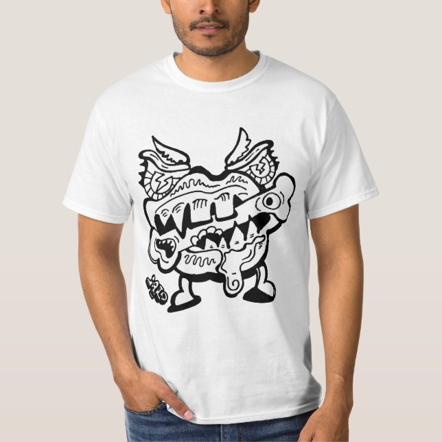 Monster Mouth Chomp M13 - T-shirt gráfica (Frente)
