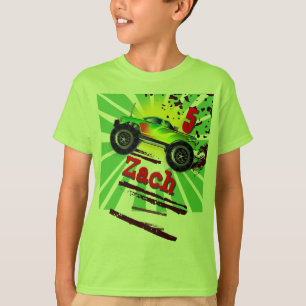 Monster truck legal com a camisa feita sob