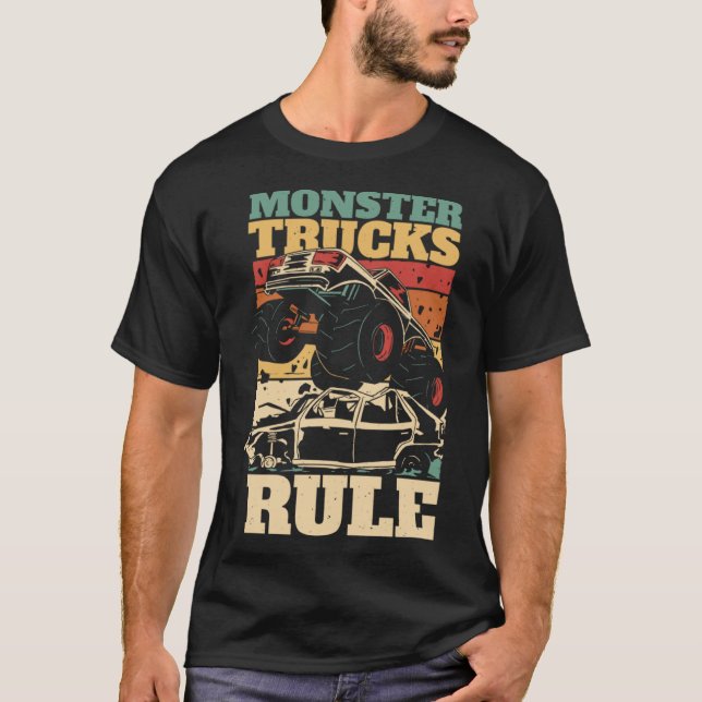 Monster Truck Monster Truster Regra sobre Pullover (Frente)