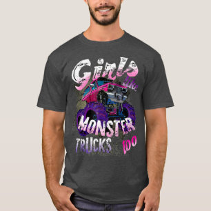 Monster Truck T Camisa Raparigas Como Monstros Tam