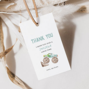 Monster Trucks Aniversário - Etiqueta de Presente