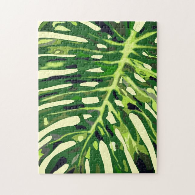 Monstera Leaf Quebra-cabeça (Vertical)