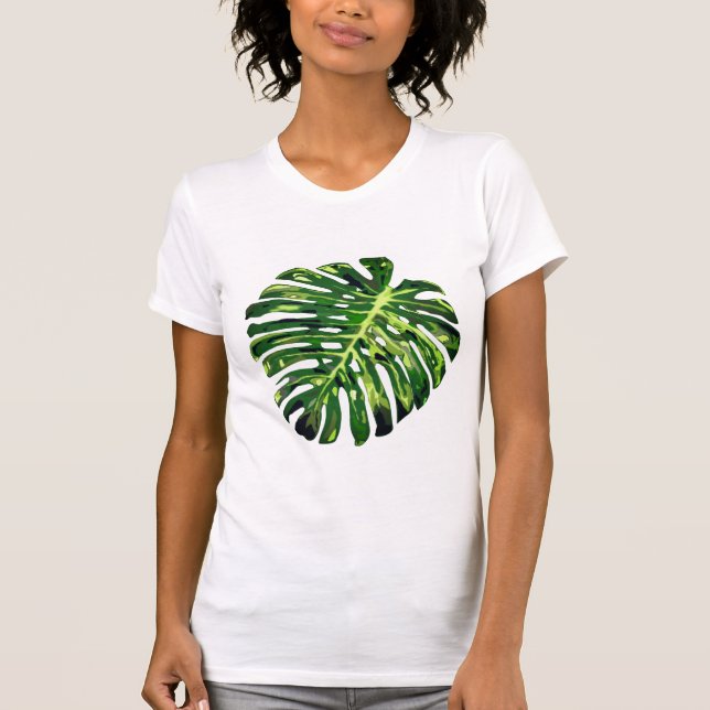 Monstera Leaf T-Shirt Gift (Frente)