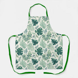 Monstera Mood - Padrão de Folha Tropical Apron