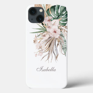 Monstera Tropical e Orchid Nome Personalizado