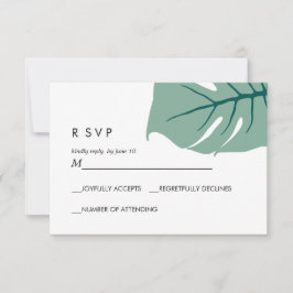 Monstera | Verde | VP de Resposta de Casamento