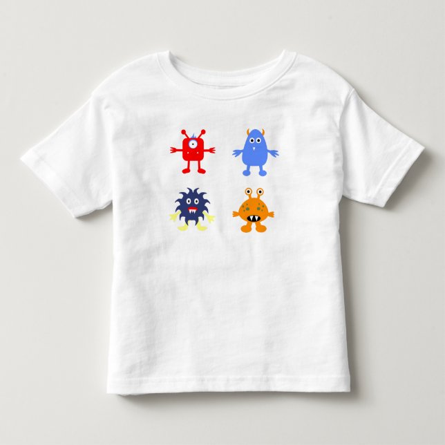Monstro - Camiseta de Jersey Fina para Criança (Frente)