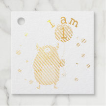 Monstro de Cute Personalizável com Sq de Aniversár