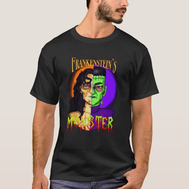 Monstro de Frankenstein - Clássico Horror T-Shirt (Frente)