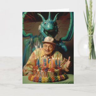 Monstro de um Cartão de Aniversário do Partido