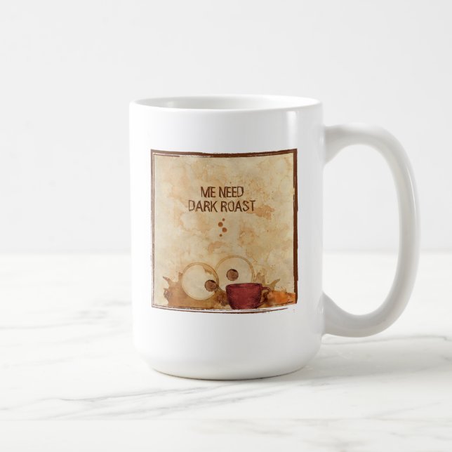 Monstro do Café - Dupla caneca de Café (Direita)